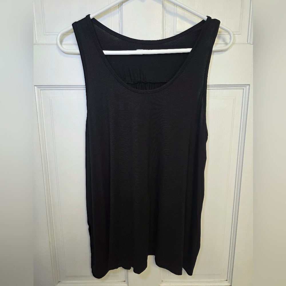 Racerback Tank Top- Size Lg Black